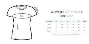 Women-T-Shirt-Size-Guide